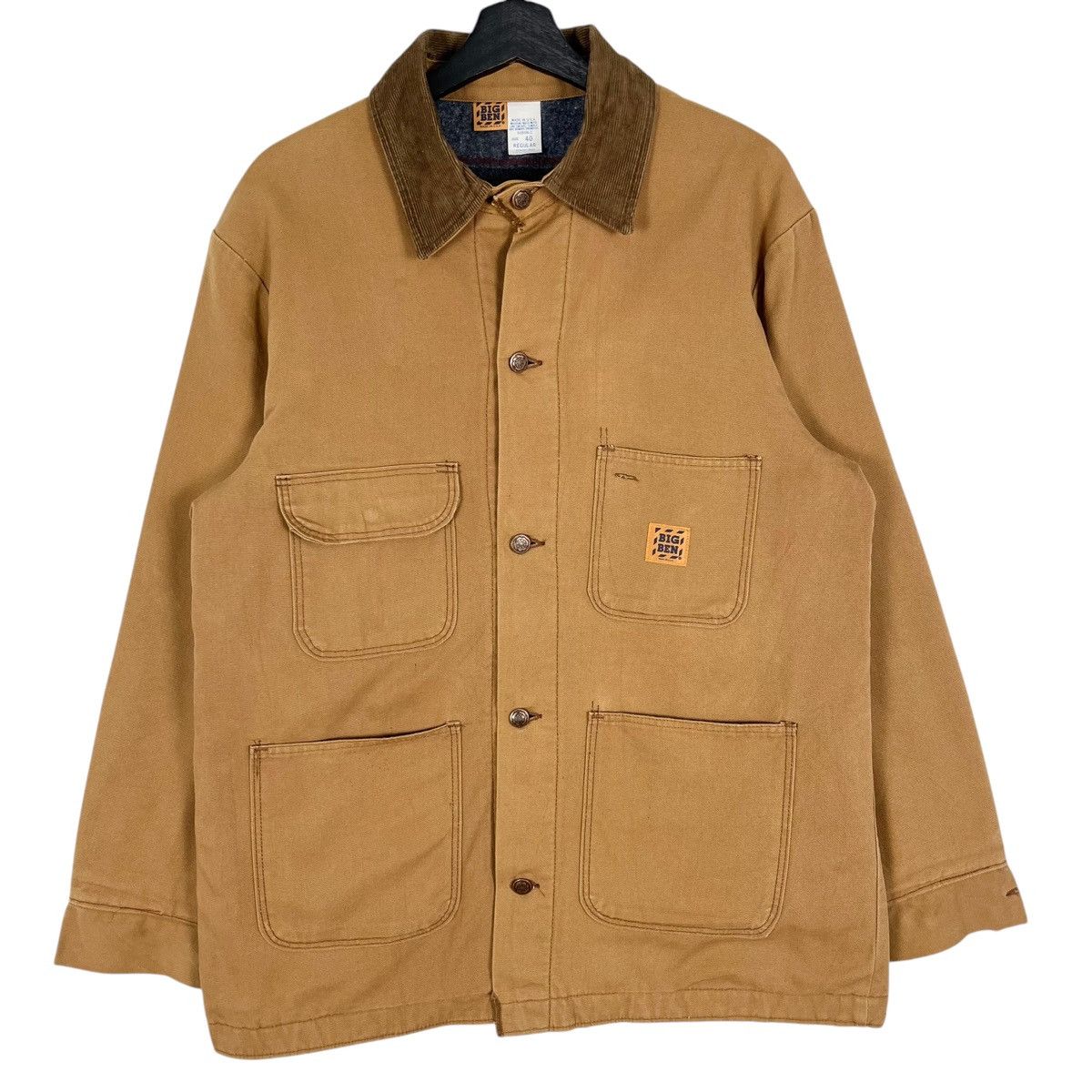 Vintage Vintage 90s Big Ben Canvas Workers Jacket Size US M / EU 48-50 / 2 - 1 Thumbnail