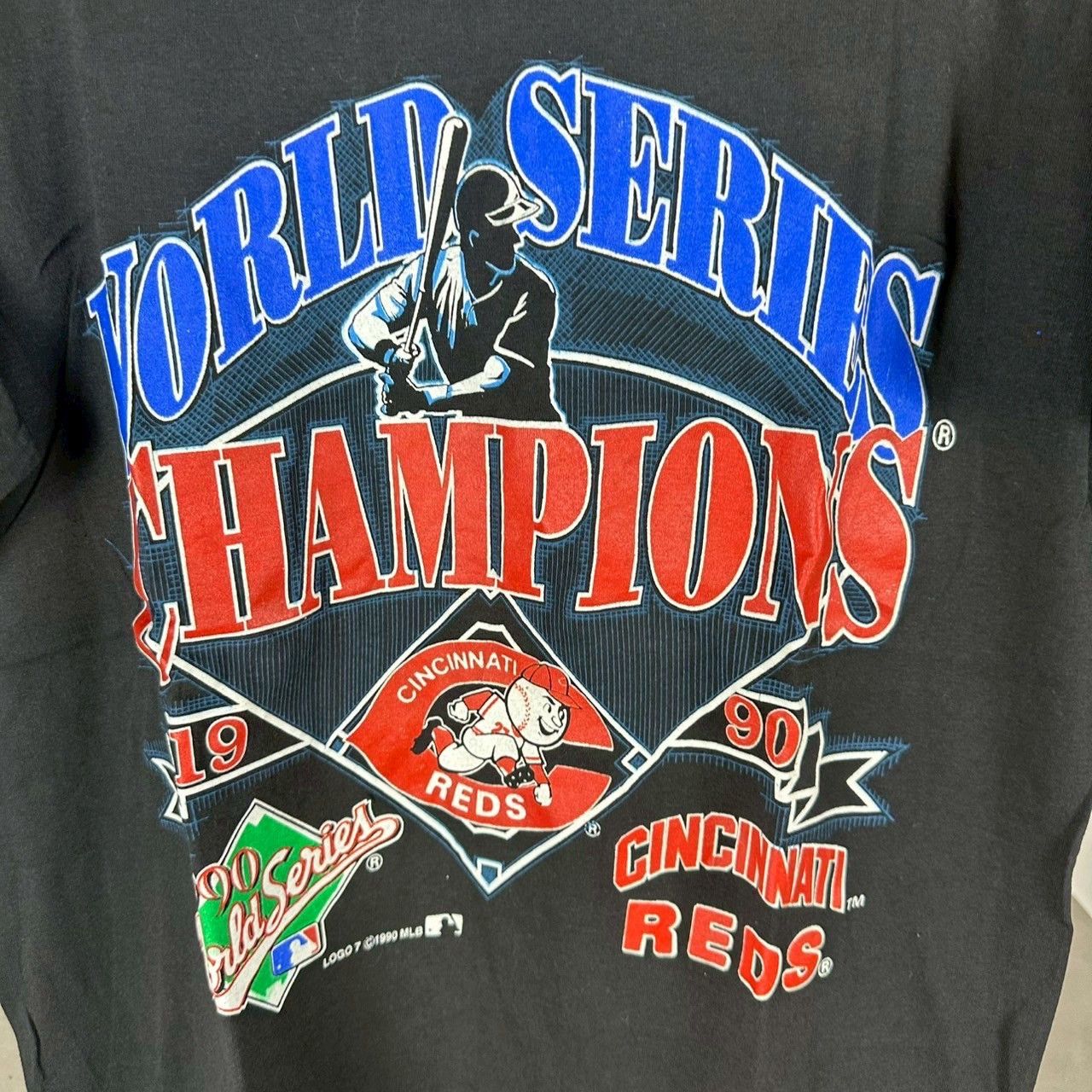 Vintage 1990 Cincinnati Reds World Series Champions MLB​​​​ T-shirt Size US L / EU 52-54 / 3 - 2 Thumbnail