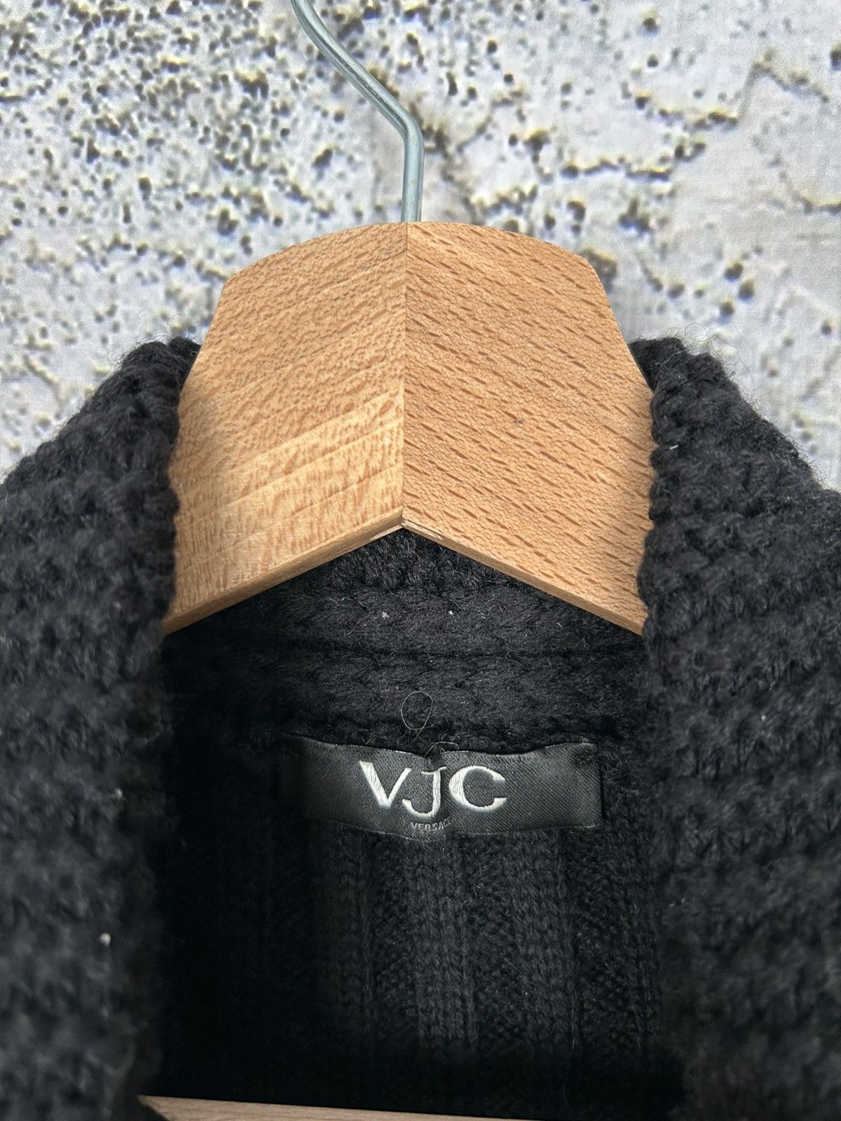 Versace Jeans Couture Vintage VJC Versace Jeans Couture Black Sweater Knit 90s Size M / US 6-8 / IT 42-44 - 6 Thumbnail