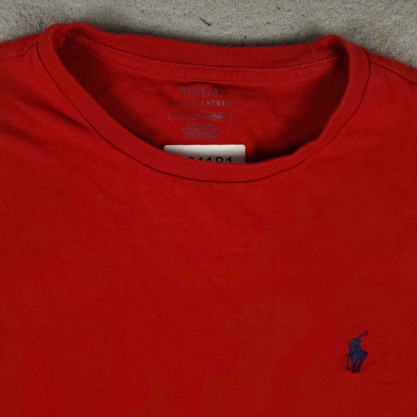 Ralph Lauren Ralph Lauren Polo Shirt Mens Small Red Pony Long Sleeve Crew Neck Cotton Size US S / EU 44-46 / 1 - 2 Thumbnail