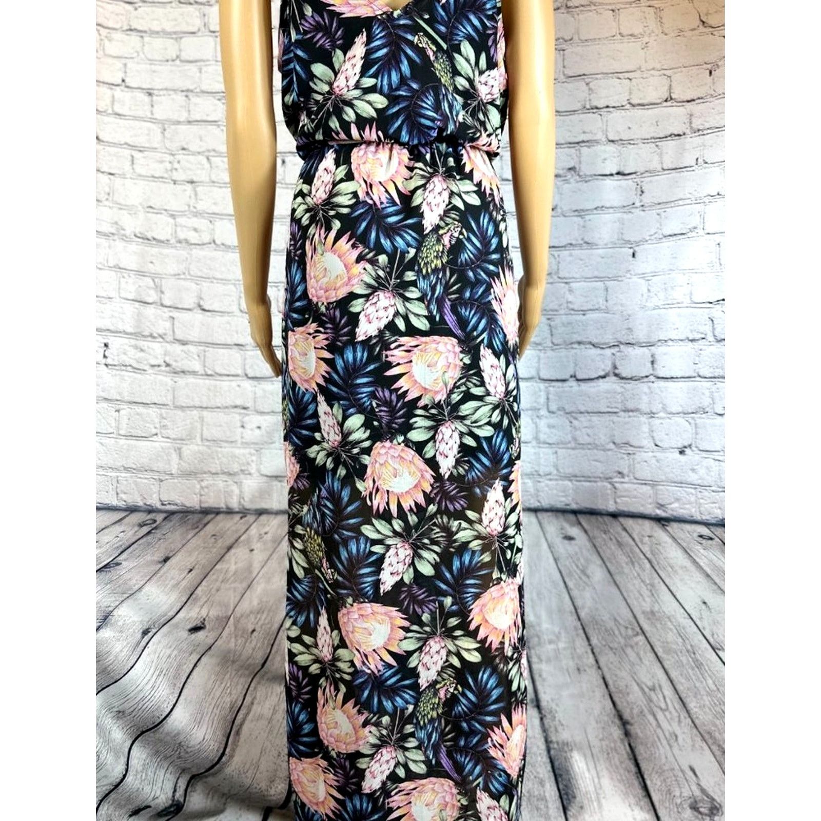 H&M H & M Divided Floral Maxi Dress - 12 Size XL / US 12-14 / IT 48-50 - 12 Thumbnail