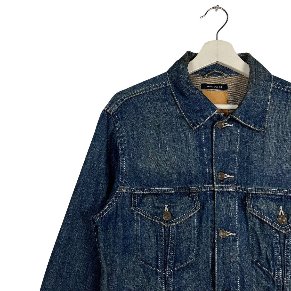 45rpm 🔥 00s JAPANESE RING DENIM TRUCKER JACKET MADE IN JAPAN Size US M / EU 48-50 / 2 - 6 Thumbnail