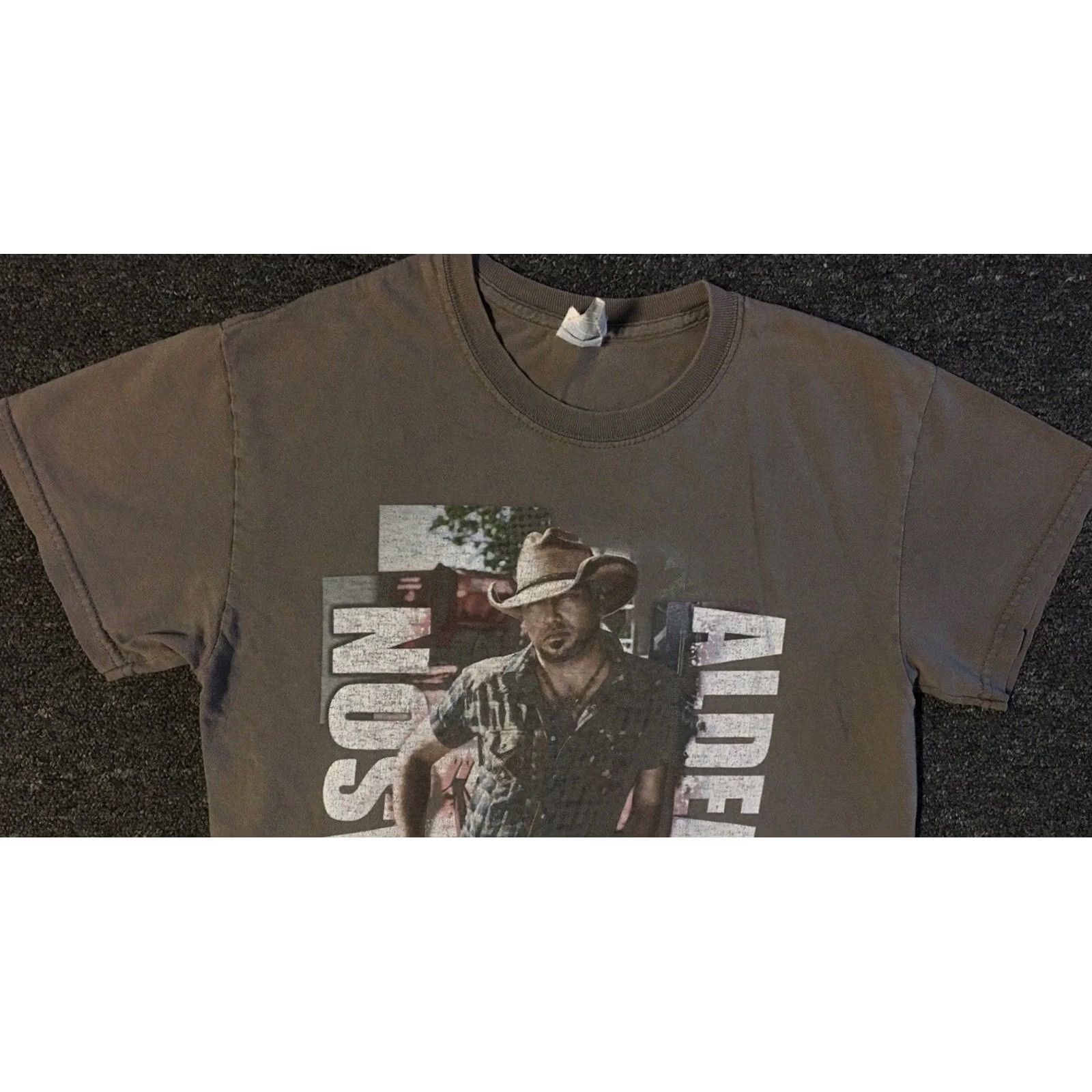 Vintage VINTAGE Jason Aldean 2015 Tour Faded Shirt S Cowboy Concert Biker Grunge AOP 90s Y2K Shirt Mens Brown 70s 80s Band Music Tour Concert George Strait Size US S / EU 44-46 / 1 - 6 Thumbnail