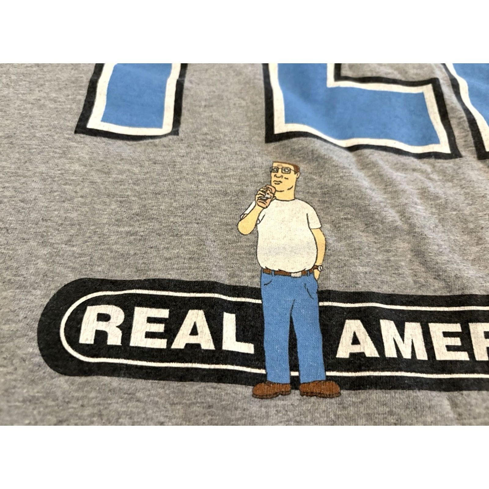 Vintage VINTAGE 1999 King of the Hill Shirt Hank YEP Real American Mike Judge XXL 2XL Shirt Mens 90s Cartoon Gray Cotton Blend Short Sleeve Crew Neck T-Shirt Size US XXL / EU 58 / 5 - 4 Thumbnail