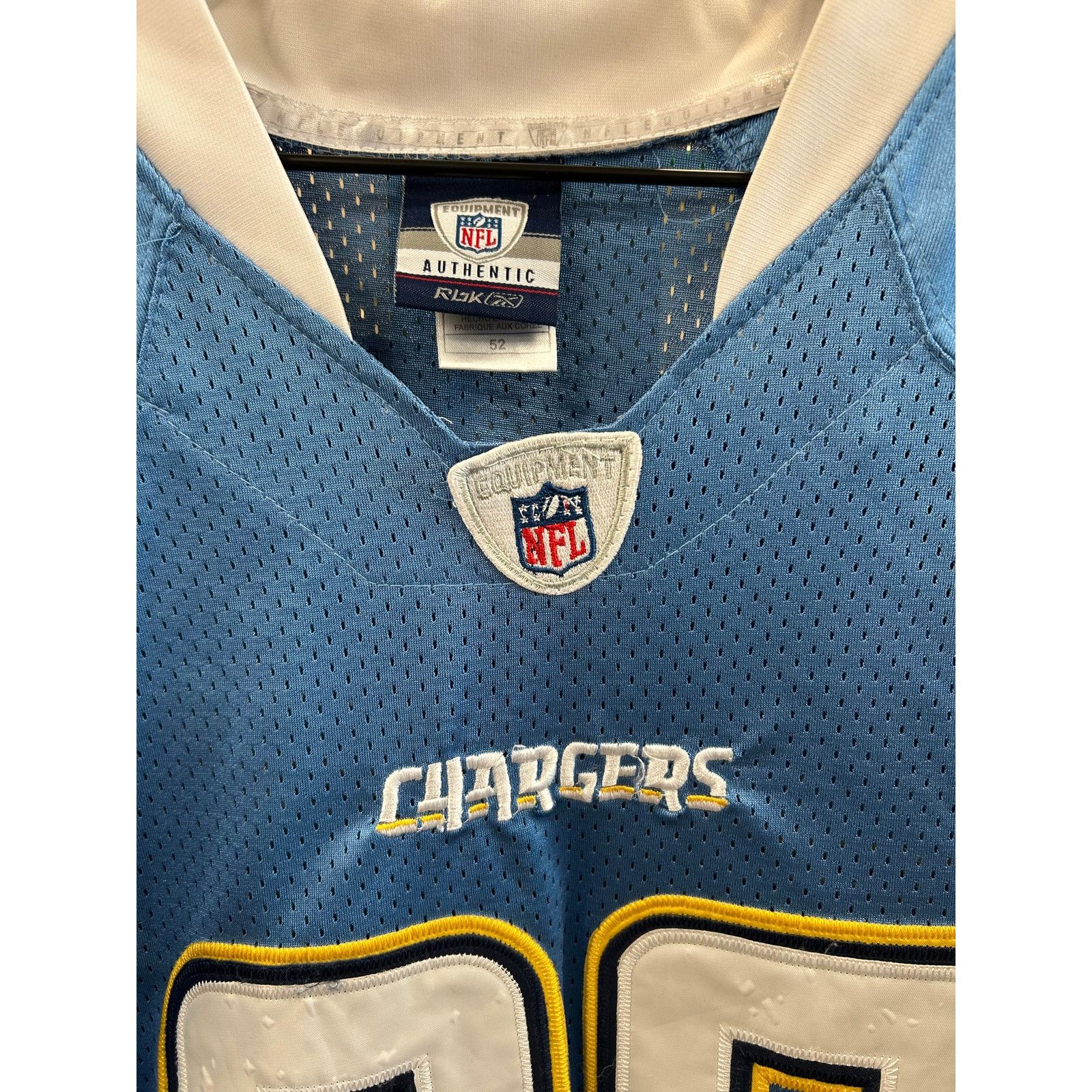 Reebok Antoine Cason #20 San Diego Chargers powder blue jersey 2XL Size US XXL / EU 58 / 5 - 5 Thumbnail