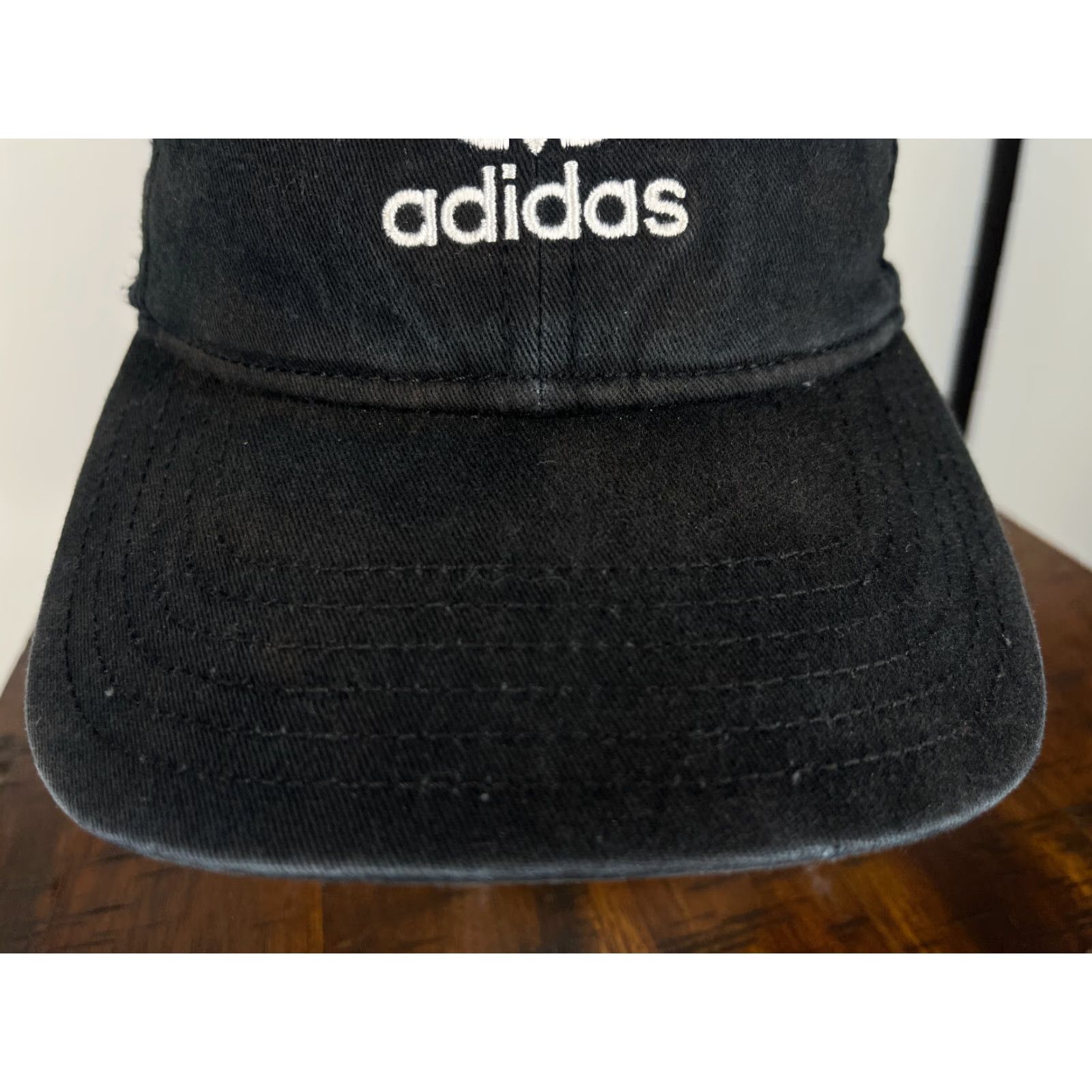 Adidas adidas Hat Cap Strap Back Adult One Size Black Cotton Twill Trefoil Embroidered Baseball Cap Logo Adjustable Breathable Lightweight Men Shirt? Size ONE SIZE - 3 Thumbnail