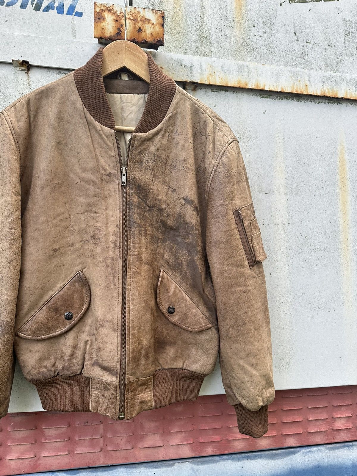 Vintage 👹Vintage Robert Copotoeh Brown Leather Jacket Size US S / EU 44-46 / 1 - 6 Thumbnail
