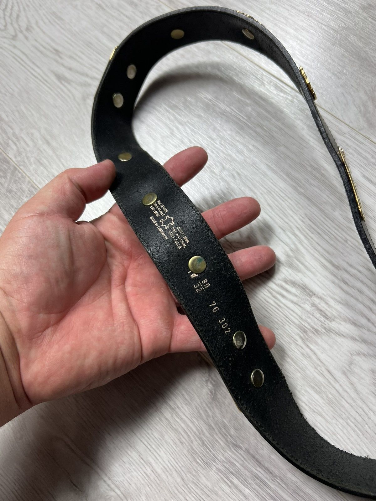 Etro Vintage Etro Cows Ethnic Black Leather Belt Monogram Size ONE SIZE - 10 Thumbnail