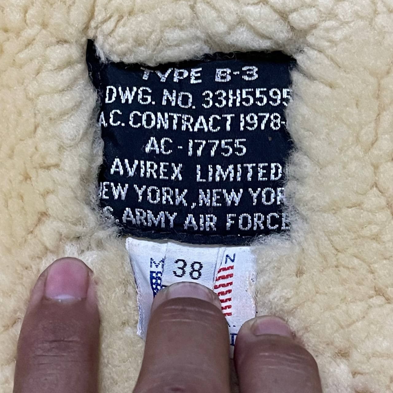 Avirex Vintage 80's Avirex B 3 Sheepskin Leather Jacket Shearling Size US M / EU 48-50 / 2 - 11 Thumbnail
