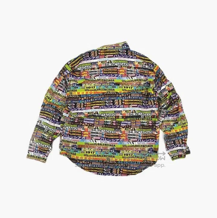 Balenciaga Balenciaga SS22 Colorful Long Sleeve Shirt. Size US M / EU 48-50 / 2 - 3 Thumbnail