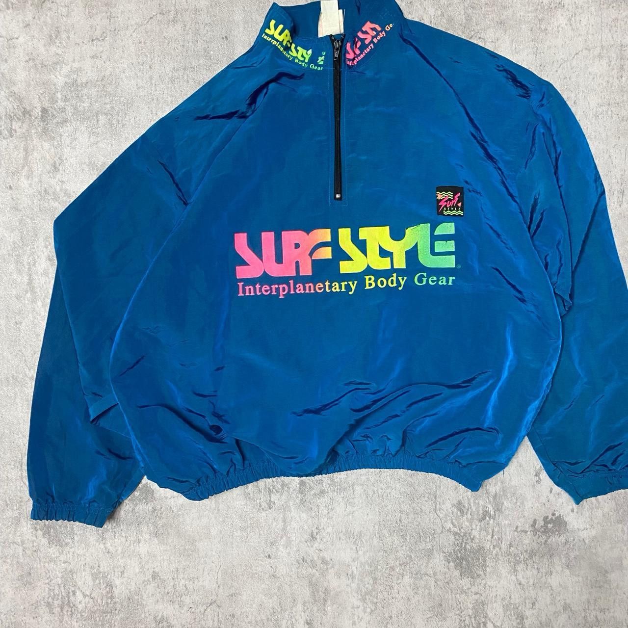 Other 90s Surf Style blue windbreaker jacket jacket Size US L / EU 52-54 / 3 - 1 Thumbnail