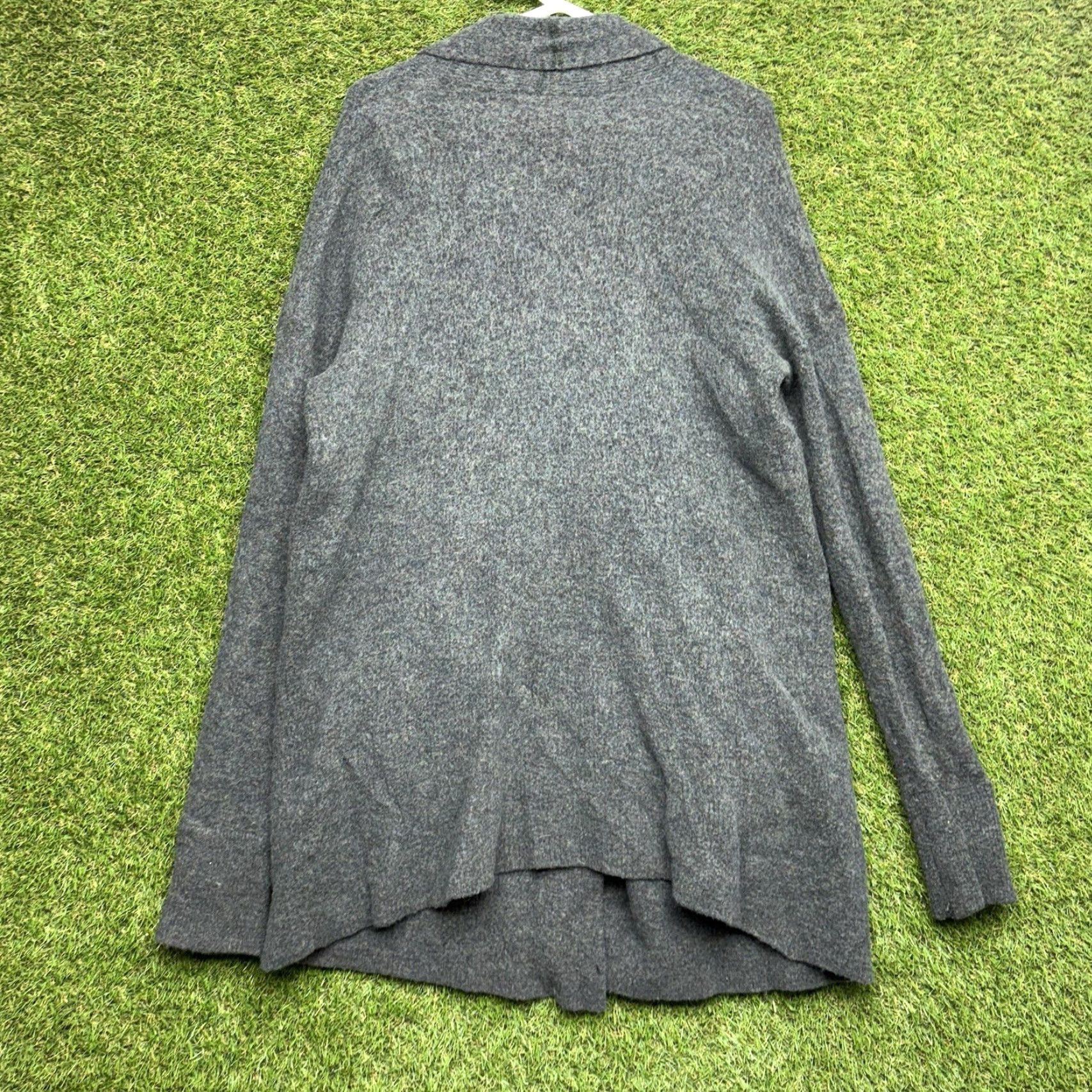 Banana Republic Banana Republic Cardigan Womens Large Grey Merino Wool Knit Open Button Sweater Size L / US 10 / IT 46 - 2 Thumbnail