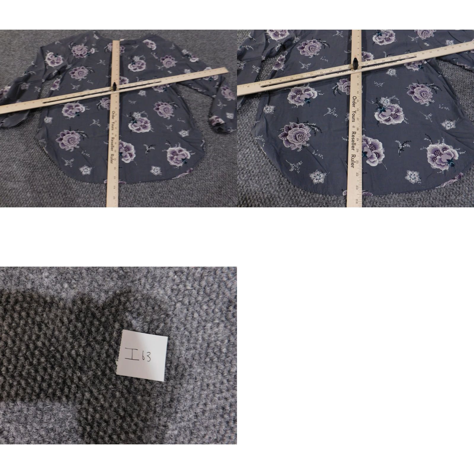 Loft LOFT Blouse Womens M Floral Henley Long Sleeve Gray Rayon Casual Shirt Womens Regular M Gray Floral Henley Long Sleeve LOFT Blouse Easter? Size M / US 6-8 / IT 42-44 - 9 Thumbnail