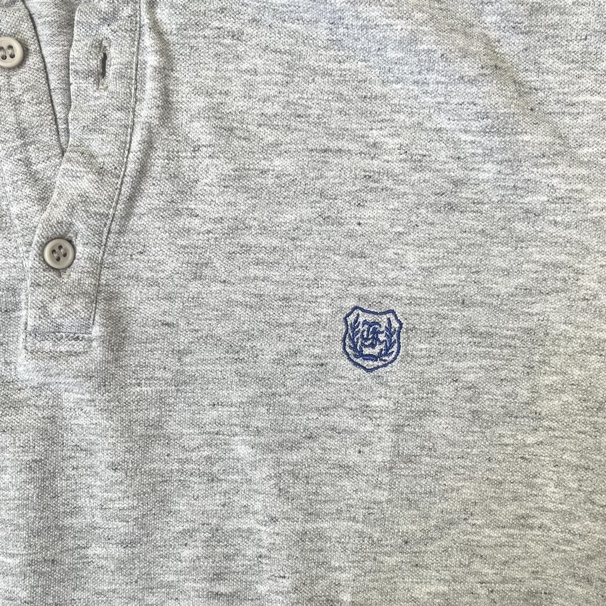 The Kooples The Kooples Classic Fit Gray Polo Shirt With Blue Detailing Size US M / EU 48-50 / 2 - 4 Thumbnail