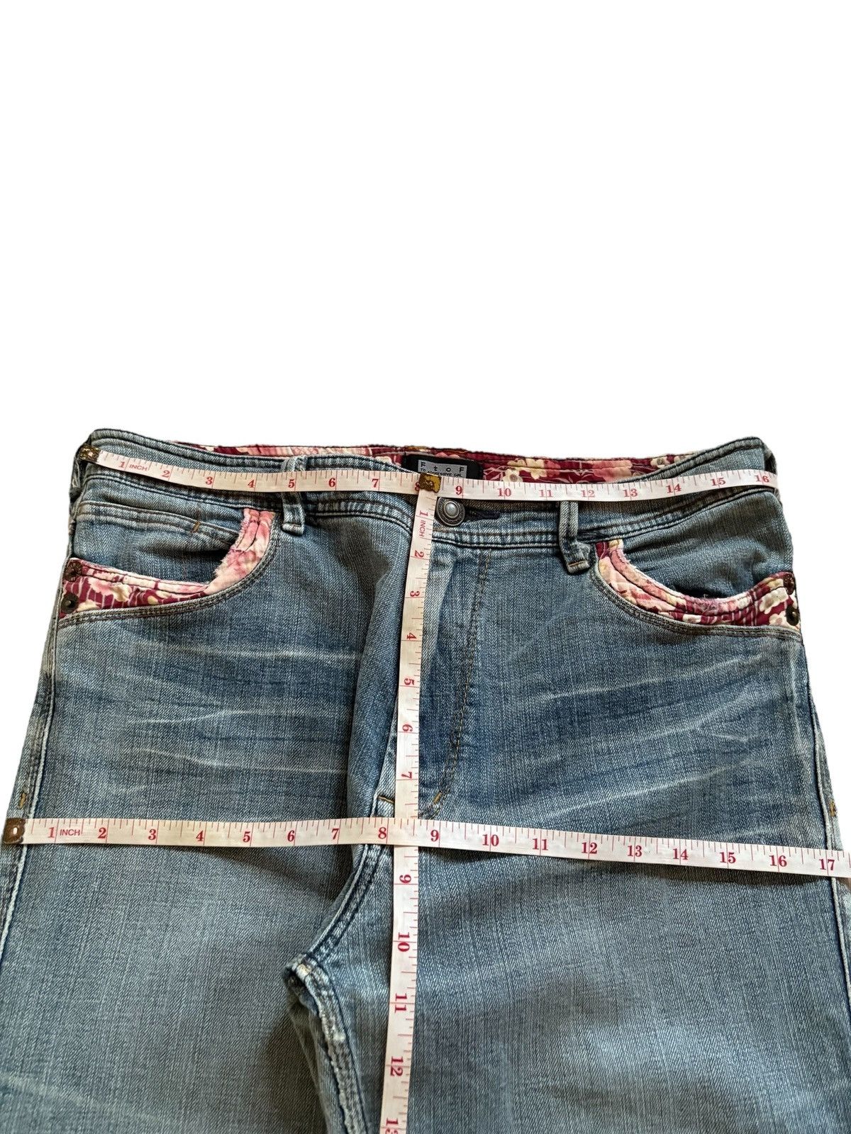 Hysteric Glamour × Japanese Brand Vintage Japanese Brand Harajuku Style Distress Flare Jean Size 32" / US 10 / IT 46 - 12 Thumbnail