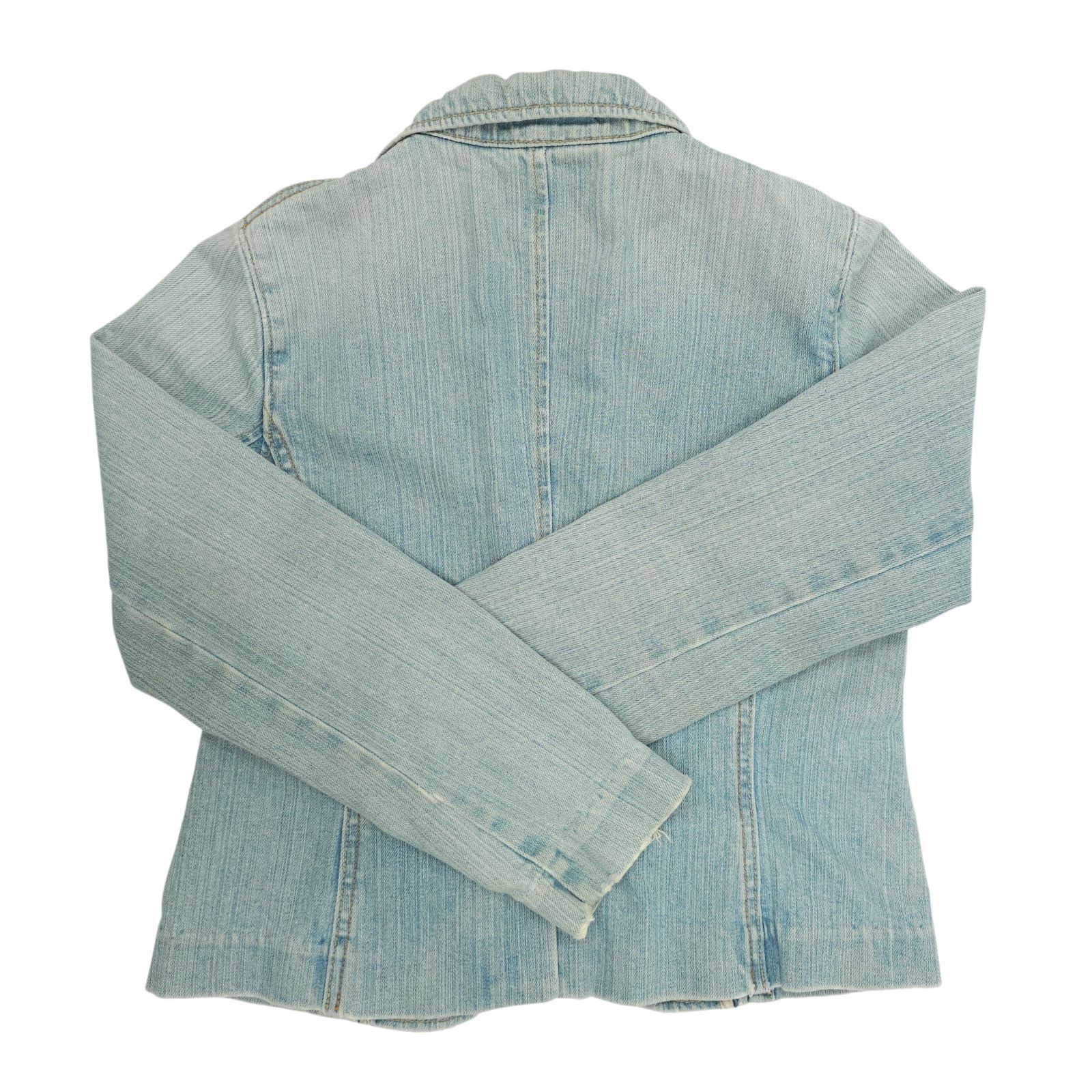 Gap GAP Denim Blazer Jacket Womens 2 READ Y2K Indie Light Wash Size XS / US 0-2 / IT 36-38 - 18 Thumbnail