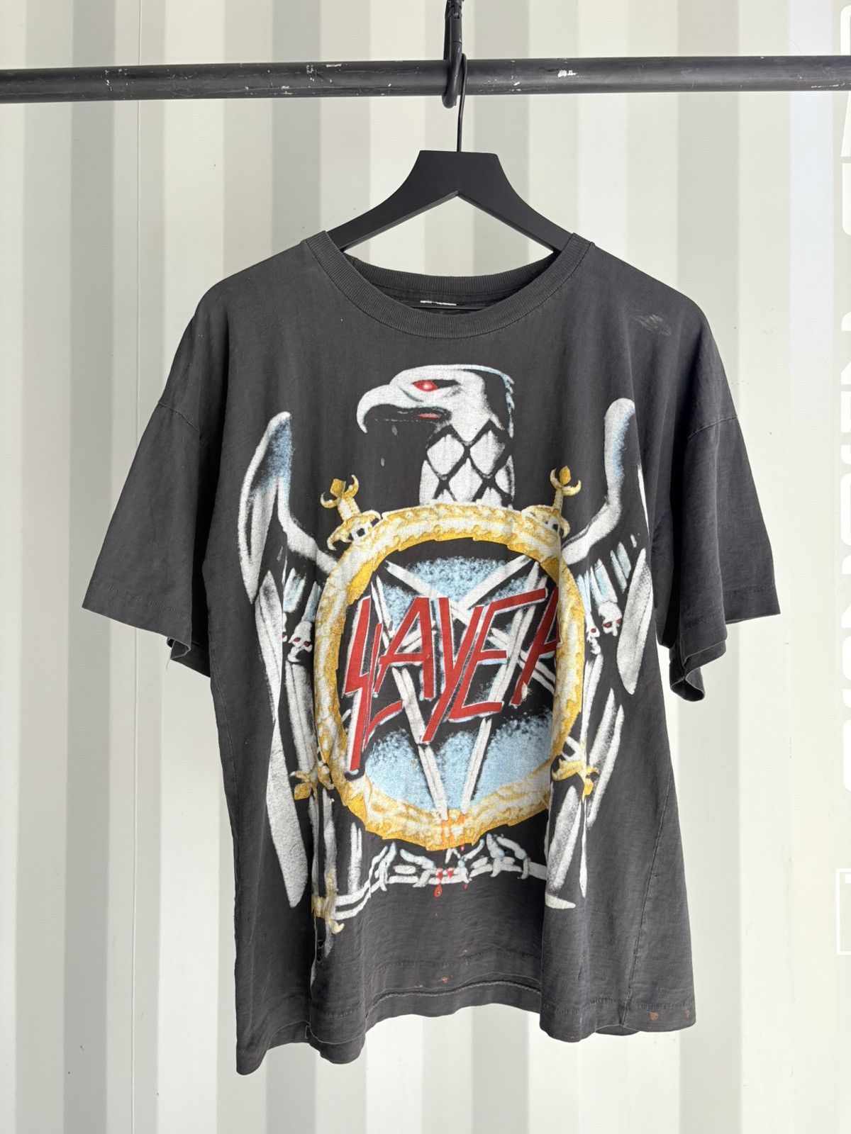 Thrashed Slayer Faded Distressed Shirt ERD GRUNGE Paper Thin
