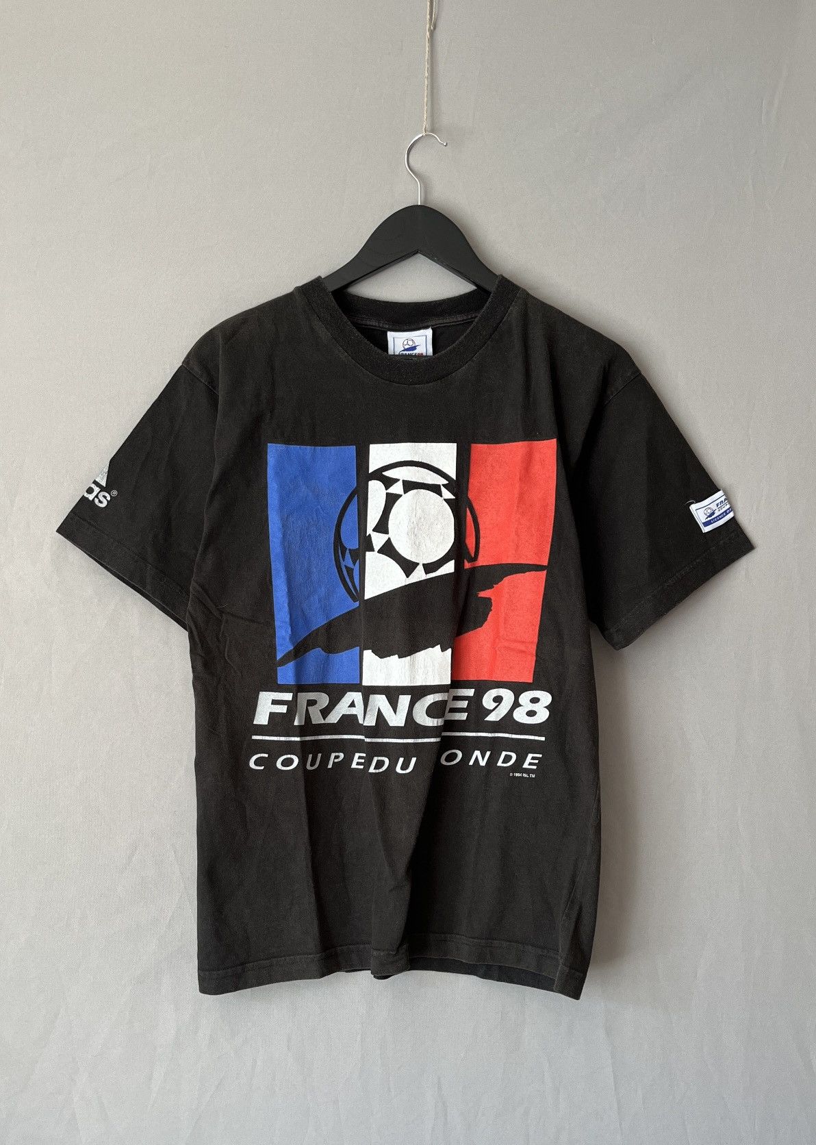 FRANCE 98 ワールドカップ Tシャツ Mサイズ 公式ライセンス商品 France 98 • Official Merchandise T-Shirt • M – Real Vintage