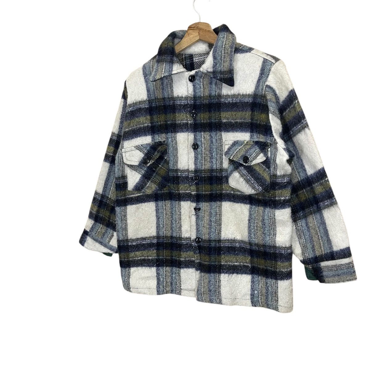 Japanese Brand Wool Checked Flanel Issey Miyake Style Jacket Size US M / EU 48-50 / 2 - 3 Thumbnail