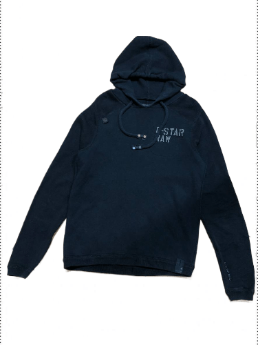 Vintage G-Star Raw Y2K Print Classic Fit Hoodie Size M