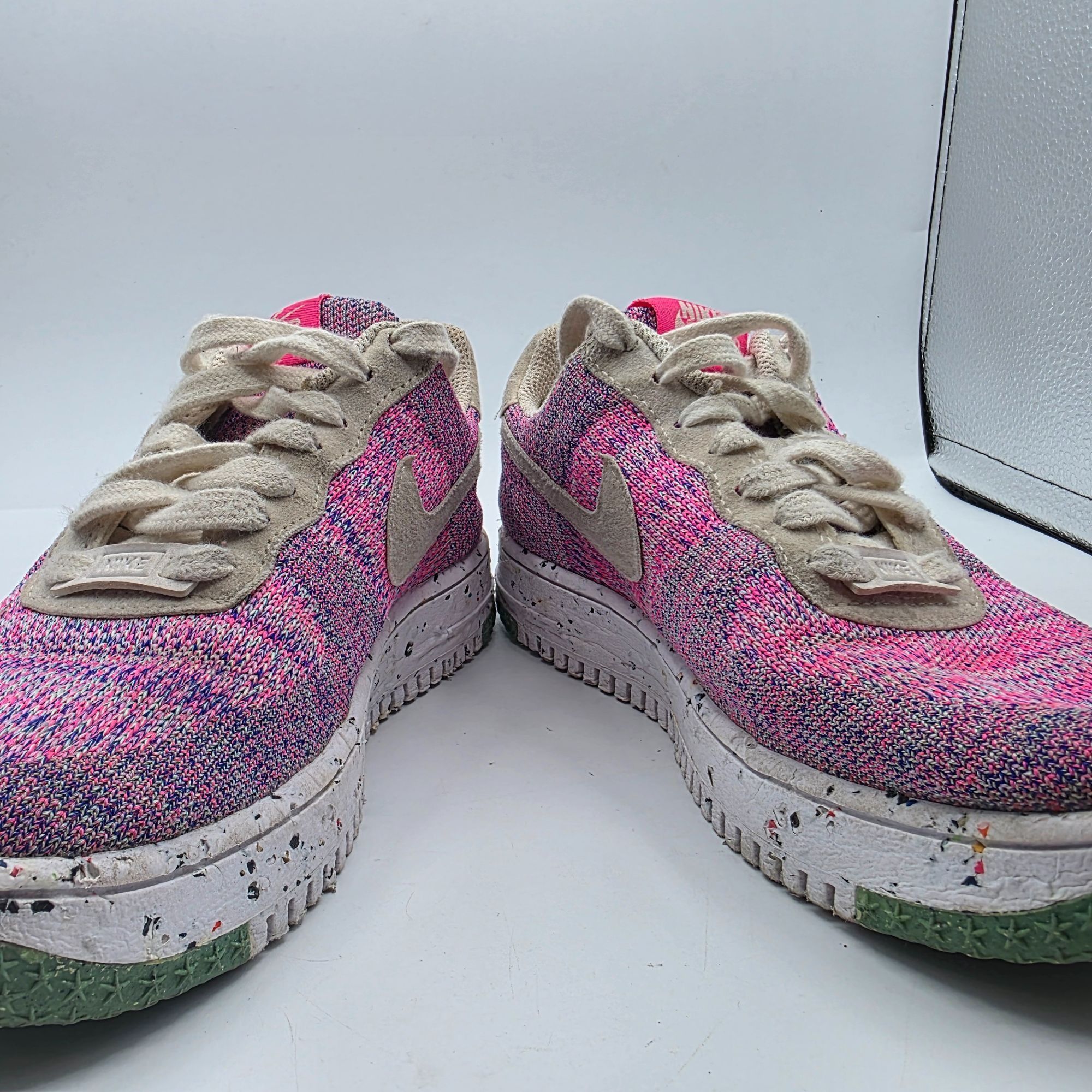 Nike Nike Air Force 1 Crater Knit Pink Purple Fuchsia Glow Womens Size US 6 / IT 36 - 3 Thumbnail