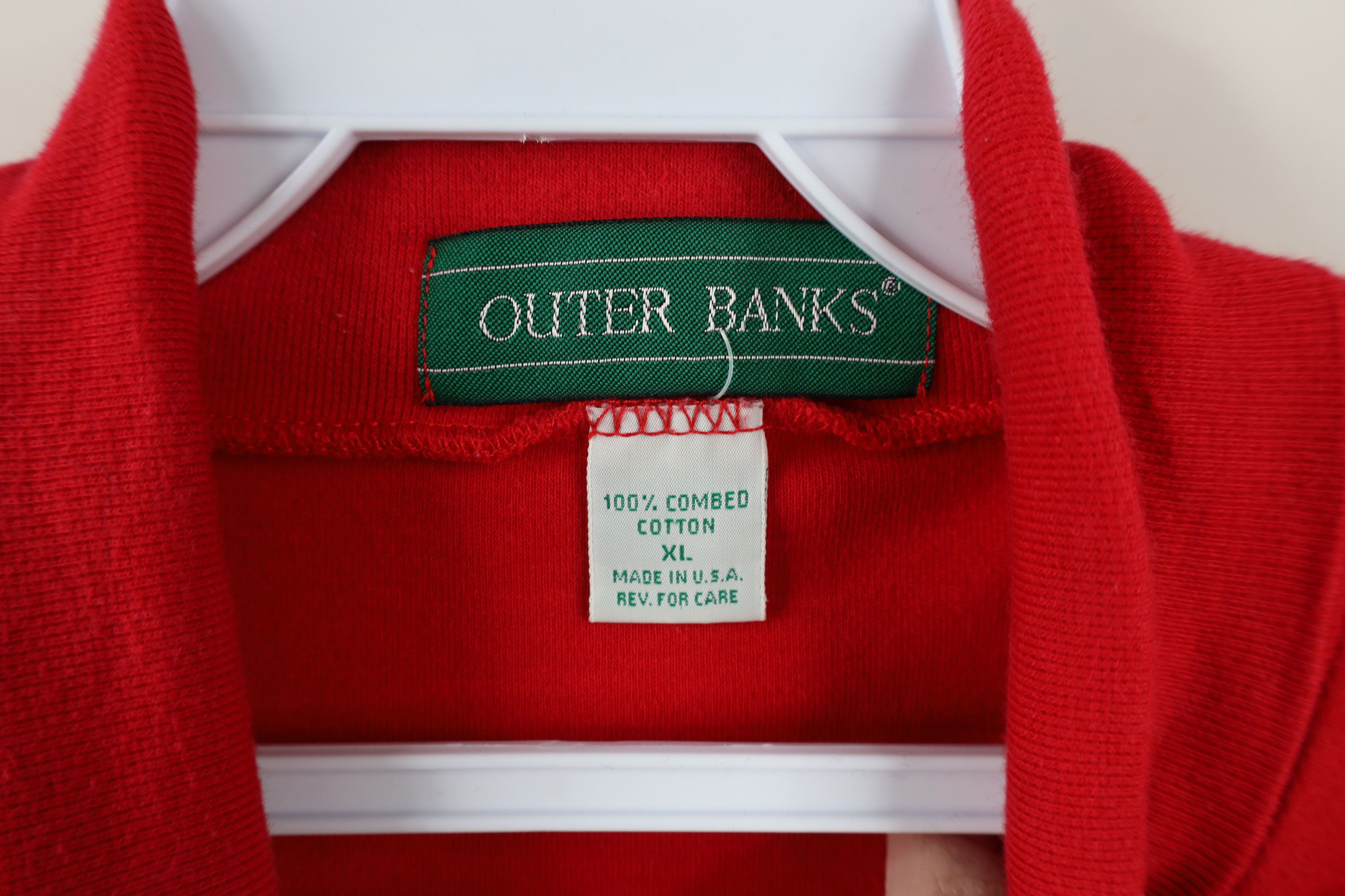 Vintage Vintage 90s Ohio State University Turtleneck T-Shirt Red USA Size US XL / EU 56 / 4 - 6 Thumbnail
