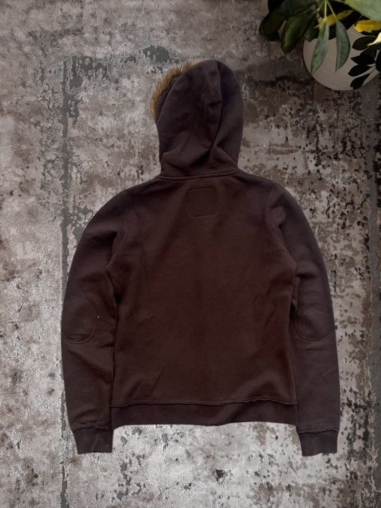 Other Vintage Ruby Tuesday Faux Fur Brown Zip Hoodie Size M / US 6-8 / IT 42-44 - 4 Thumbnail