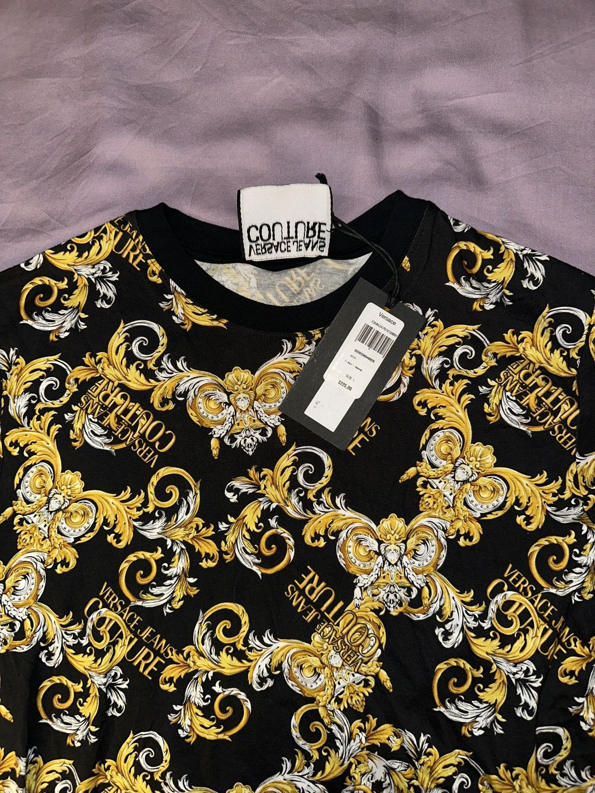 Versace Jeans Couture Versace Jeans Couture Nero T-shirt Size US L / EU 52-54 / 3 - 4 Thumbnail