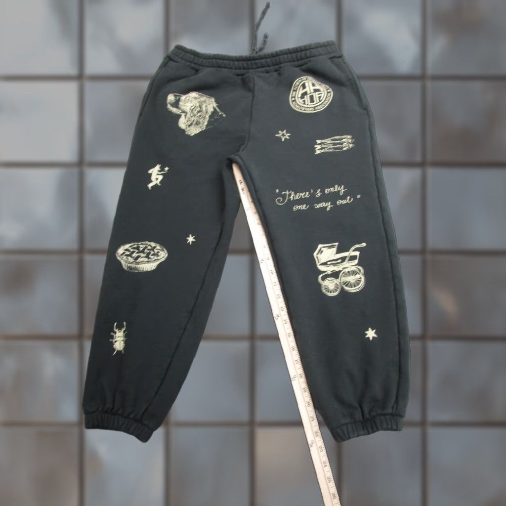 Vintage VINTAGE The 'Burbs Sweatpants Mens Medium Dark Gray Graphic Joggers Drawstring Pockets 100% Cotton Activewear Size US 31 - 1 Thumbnail