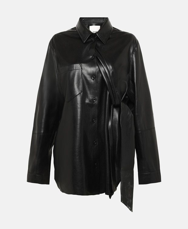 Nanushka Leather-look blouse Size XS / US 0-2 / IT 36-38 - 1 Thumbnail