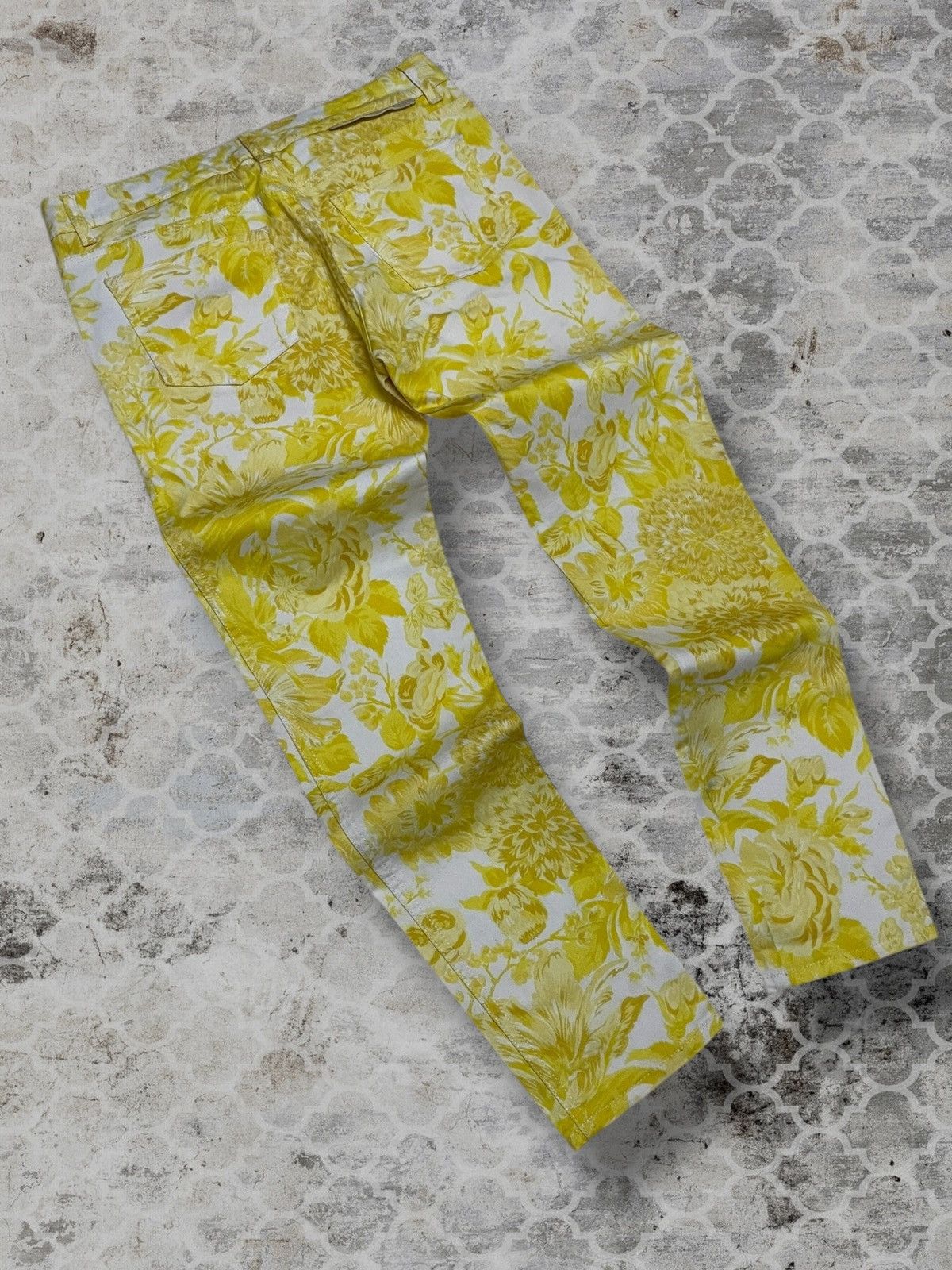Stella McCartney Authentic Designer Stella Mccartney Flower Art Skinny Denim Size 29" - 9 Thumbnail