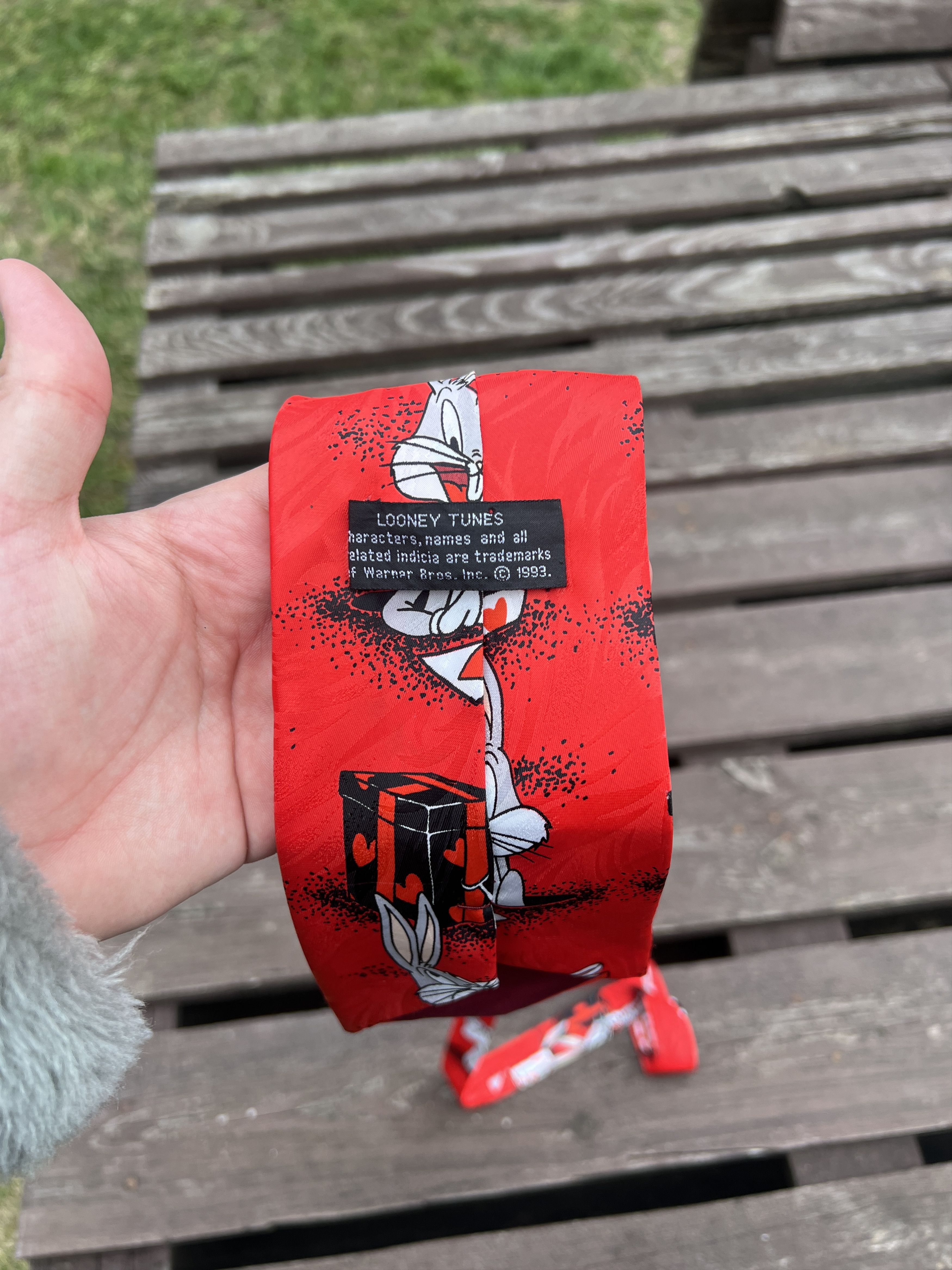 Cartoon Network Vintage 90s Looney Tunes Bugs bunny cartoon movie tie Size ONE SIZE - 5 Thumbnail