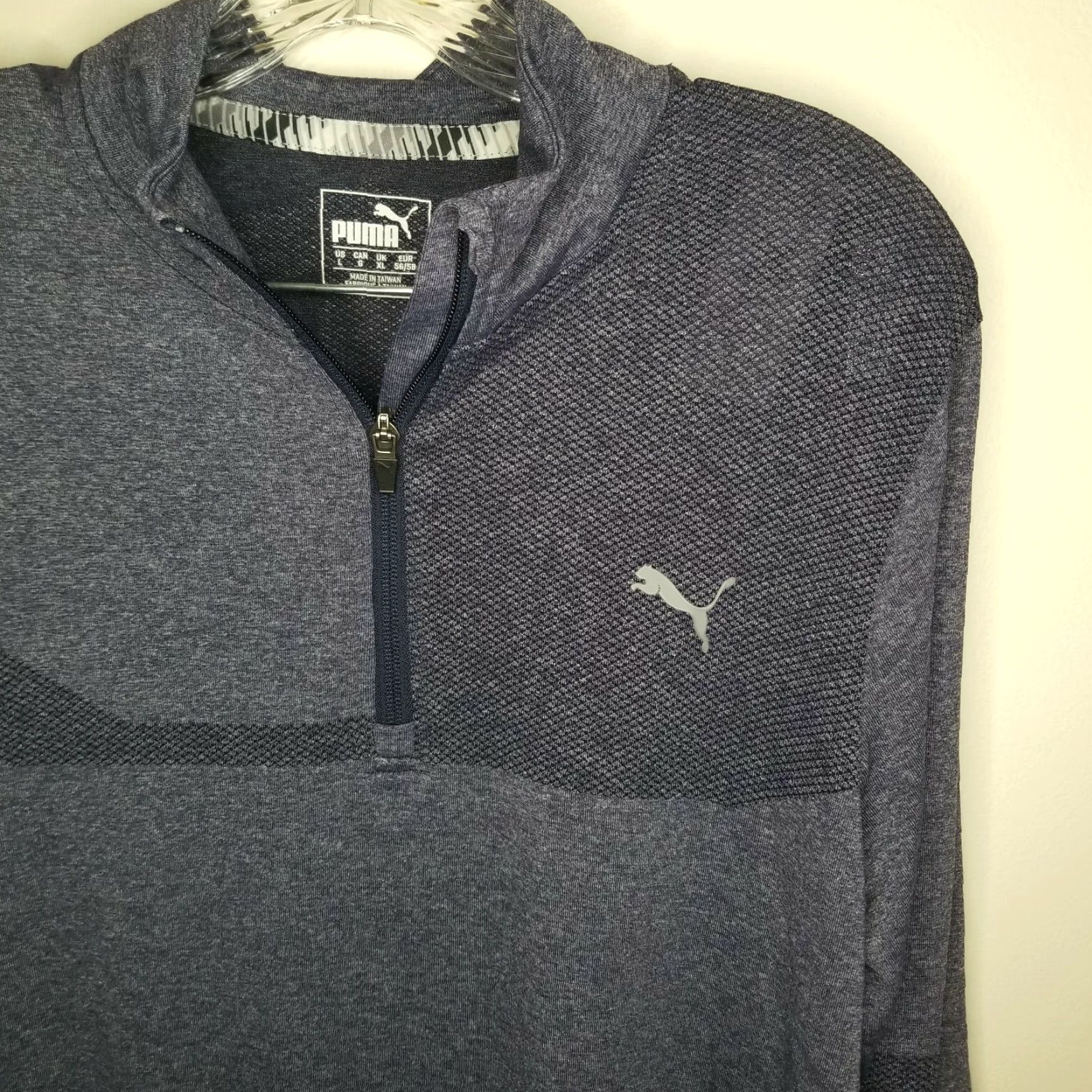 Puma PUMA Women's Purple 1/4 Zip Long Sleeve Activewear Top Size L with Coral Canyon Logo Size L / US 10 / IT 46 - 2 Thumbnail