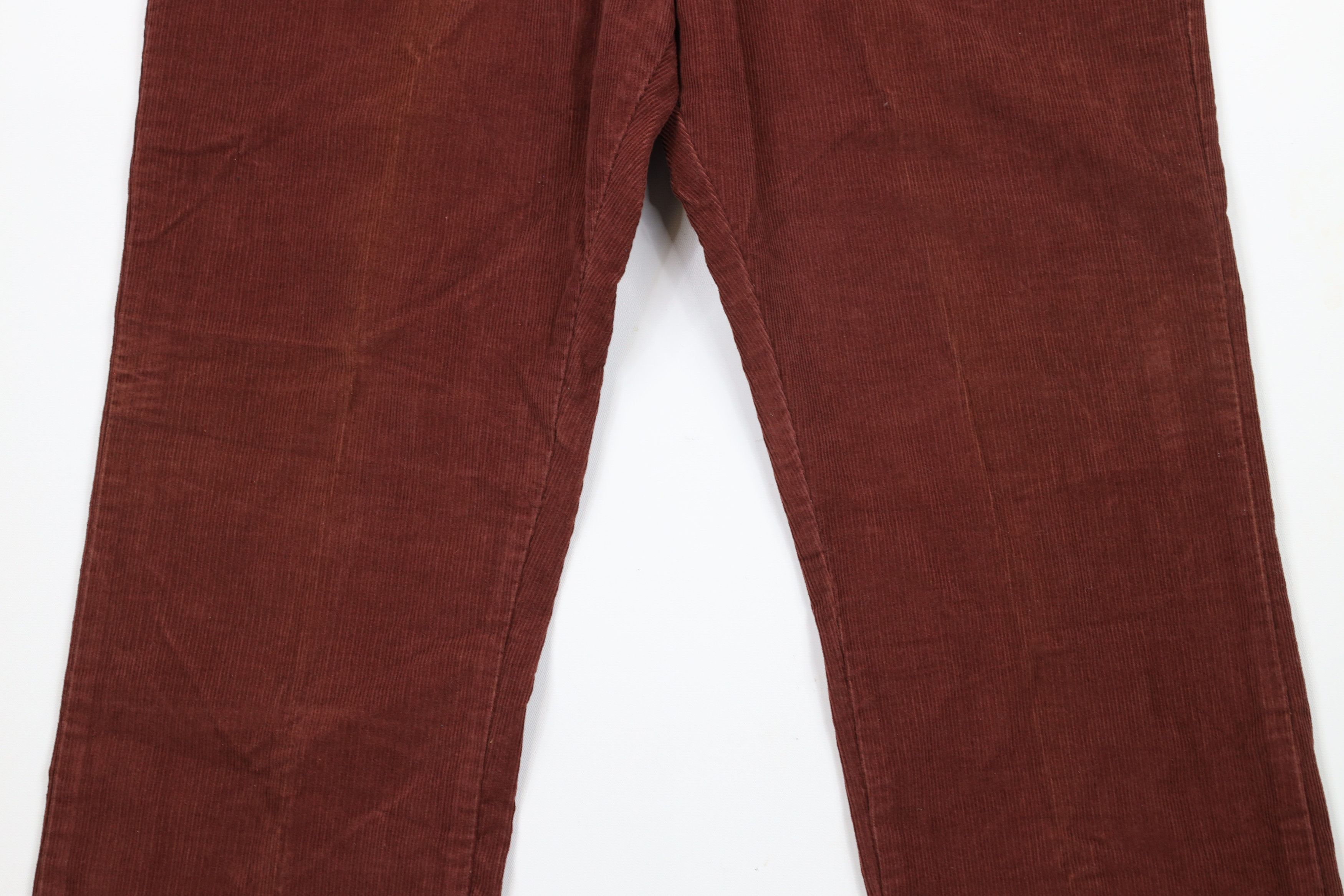 Lee × Vintage Vintage 90s Lee Bootcut Western Corduroy Chino Pants Red USA Size US 38 / EU 54 - 3 Thumbnail