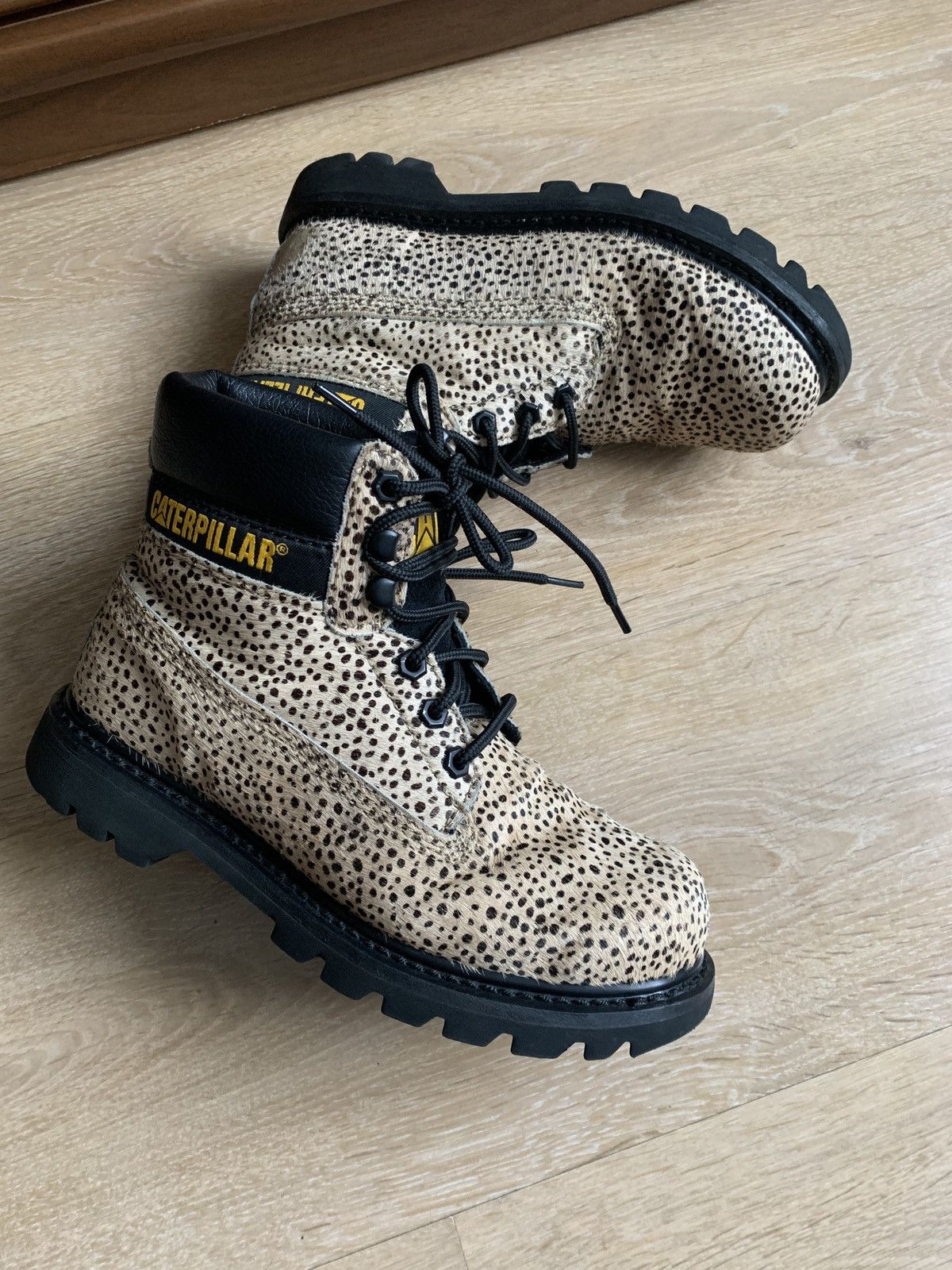 Caterpillar Designer Streetwear Caterpillar Leopard Colorado 6 Inch Women s Boots Grailed