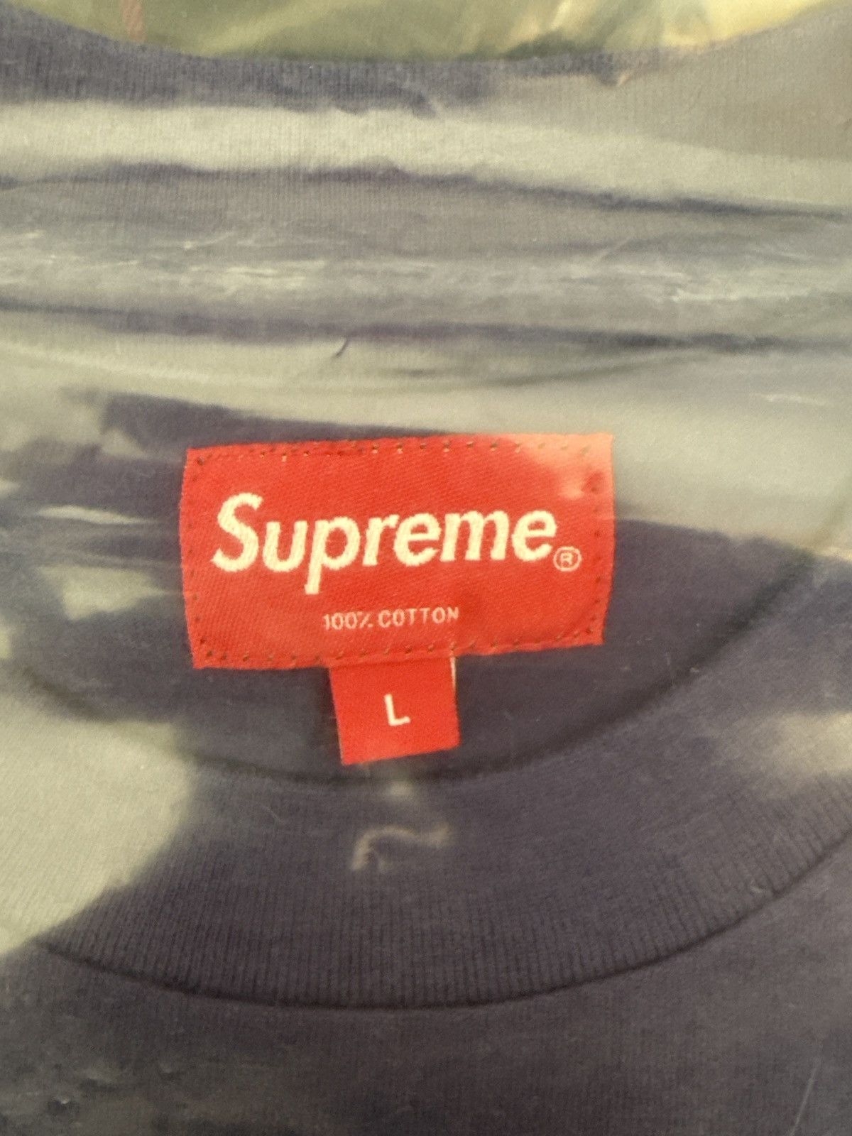 Supreme Supreme Gonz Nametag S/S Top Washed Navy Size US L / EU 52-54 / 3 - 4 Thumbnail