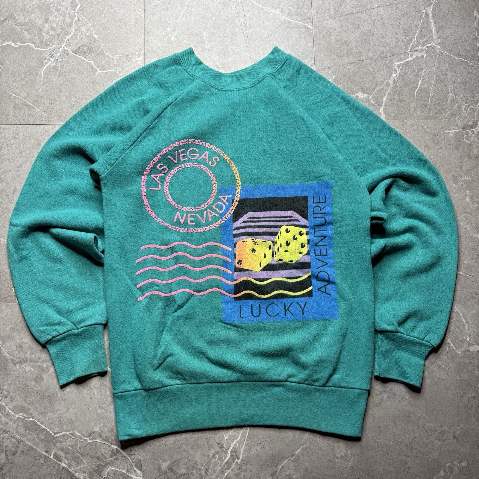 Vintage Vintage 90s Las Vegas Nevada Sweatshirt Adult Small Size US S / EU 44-46 / 1 - 1 Thumbnail