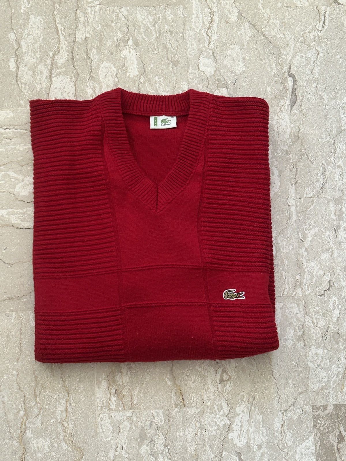 Lacoste Vintage Lacoste Knit Size US XXL / EU 58 / 5 - 1 Thumbnail