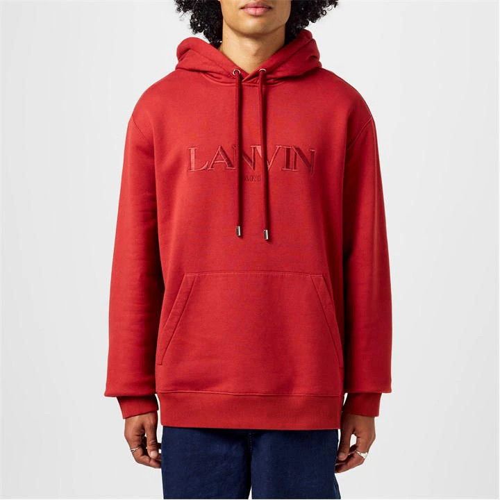 Lanvin o1h1sh11224 Logo Hoodie in Turkish Red Size US XL / EU 56 / 4 - 3 Thumbnail