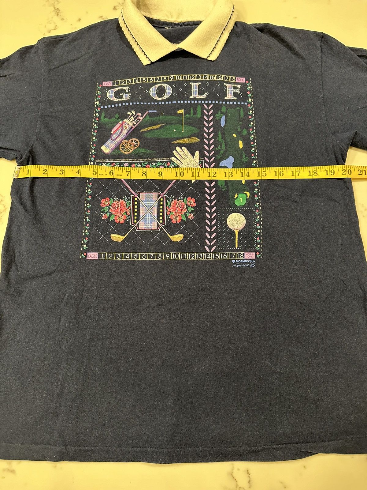 Vintage Vintage 90s Golf Graphic Collared T-Shirt Size Medium USA Size US M / EU 48-50 / 2 - 6 Thumbnail