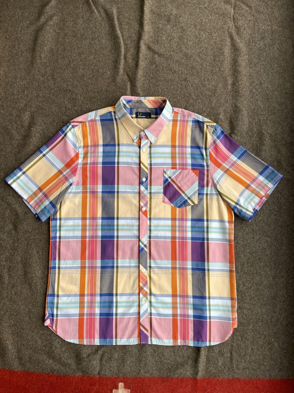 Fred Perry Fred Perry Short Sleeve Shirt Size US XXL / EU 58 / 5 - 1 Thumbnail