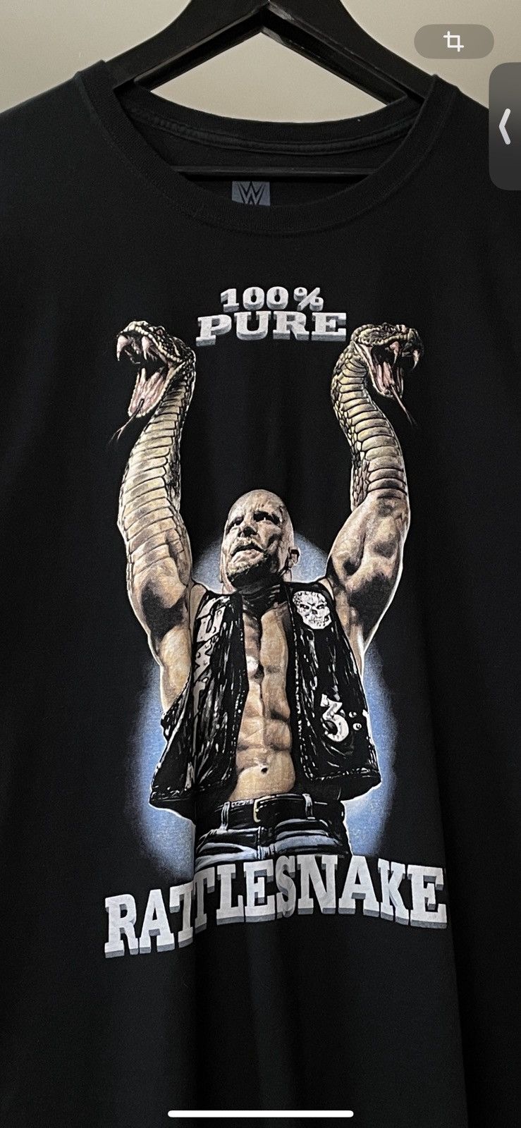 WWE Vintage Stone Cold Steve Austin Rattlesnake Tee WWF WWO Size US XXL / EU 58 / 5 - 6 Thumbnail