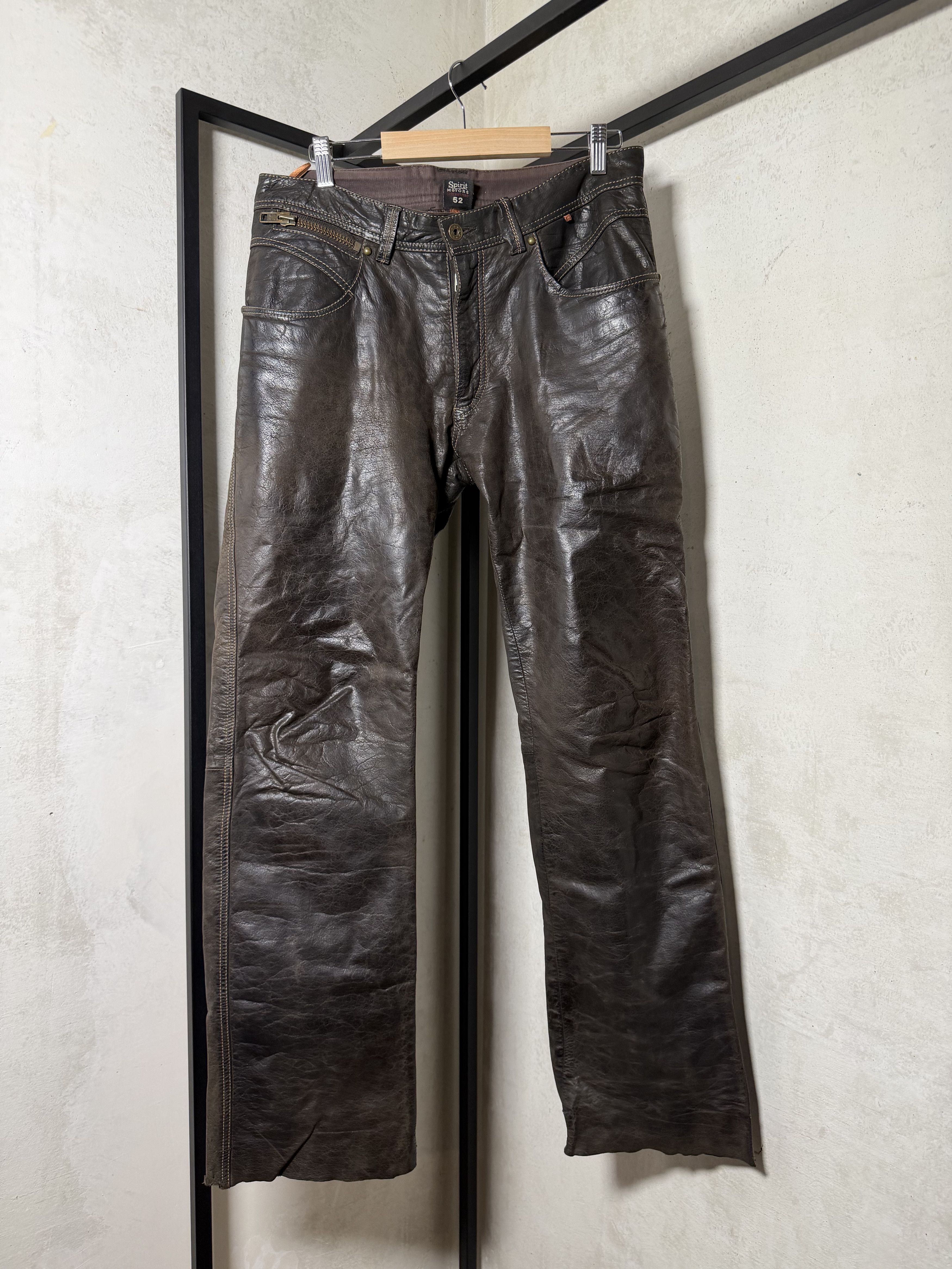 Genuine Leather Spirit Motors Genuine Leather Pants Size 52 Size US 36 / EU 52 - 2 Thumbnail