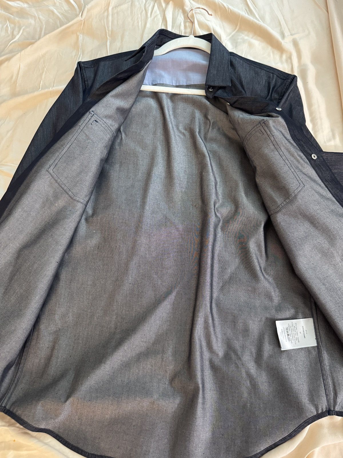Dior Dior Cotton & Silk Blend Navy Shirt (Hedi Slimane) Size US S / EU 44-46 / 1 - 5 Thumbnail