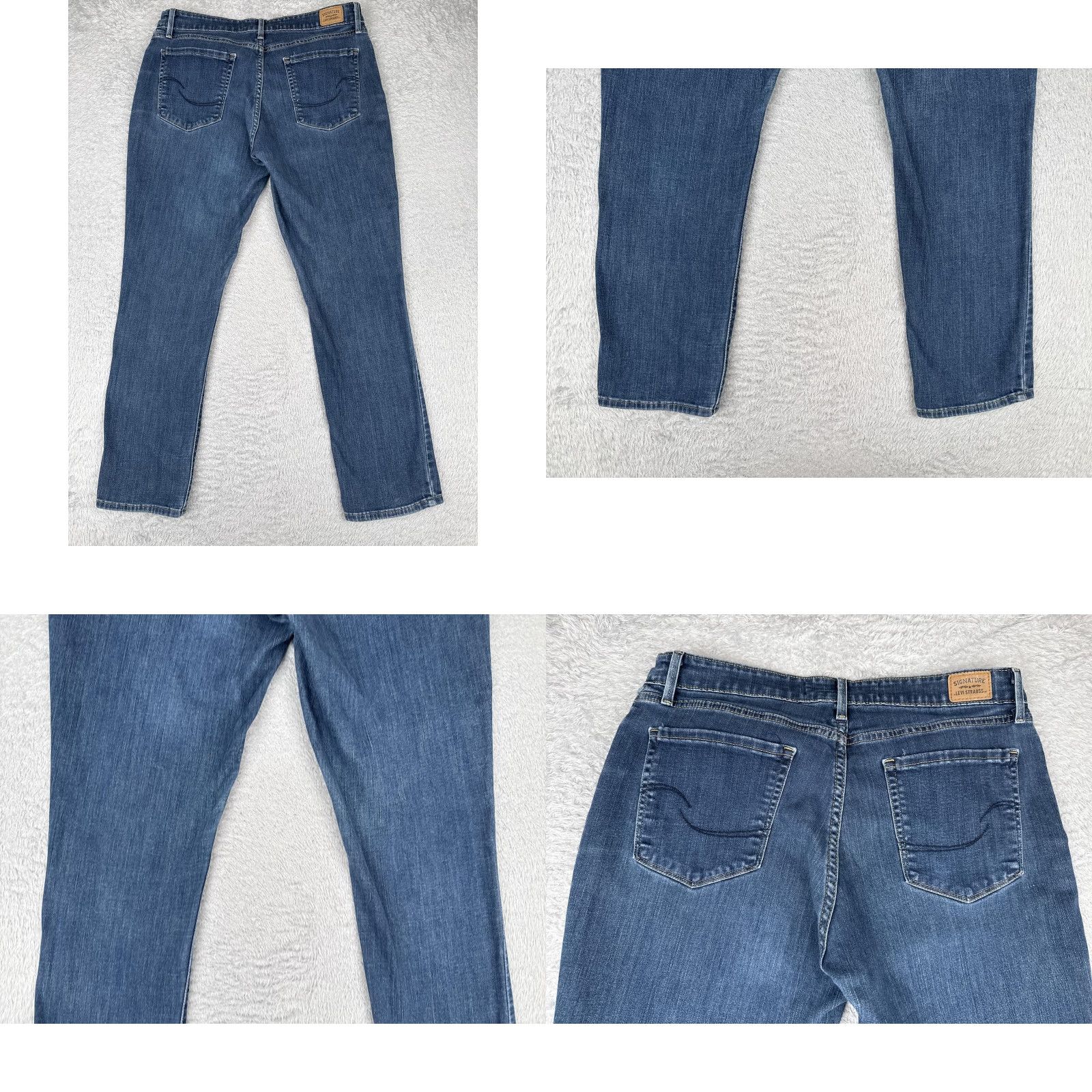 CO **Signature by Levi Strauss & Co. Women's 14 Mid Rise Slim Blue Jeans** User: Signature by Levi Strauss & Co. Women's 14 Mid Rise Slim Blue Jeans Size 36" / US 14 / IT 50 - 10 Thumbnail