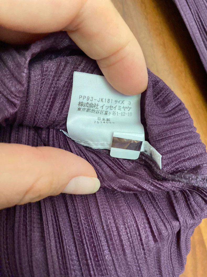 Issey Miyake Issey Miyake size:3 Purple pleated top Size XS / US 0-2 / IT 36-38 - 3 Thumbnail