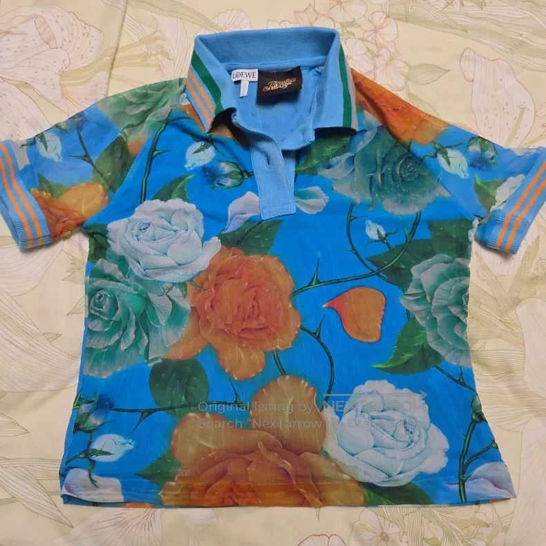 Loewe Loewe Floral Polo Shirt Size XS / US 0-2 / IT 36-38 - 1 Thumbnail