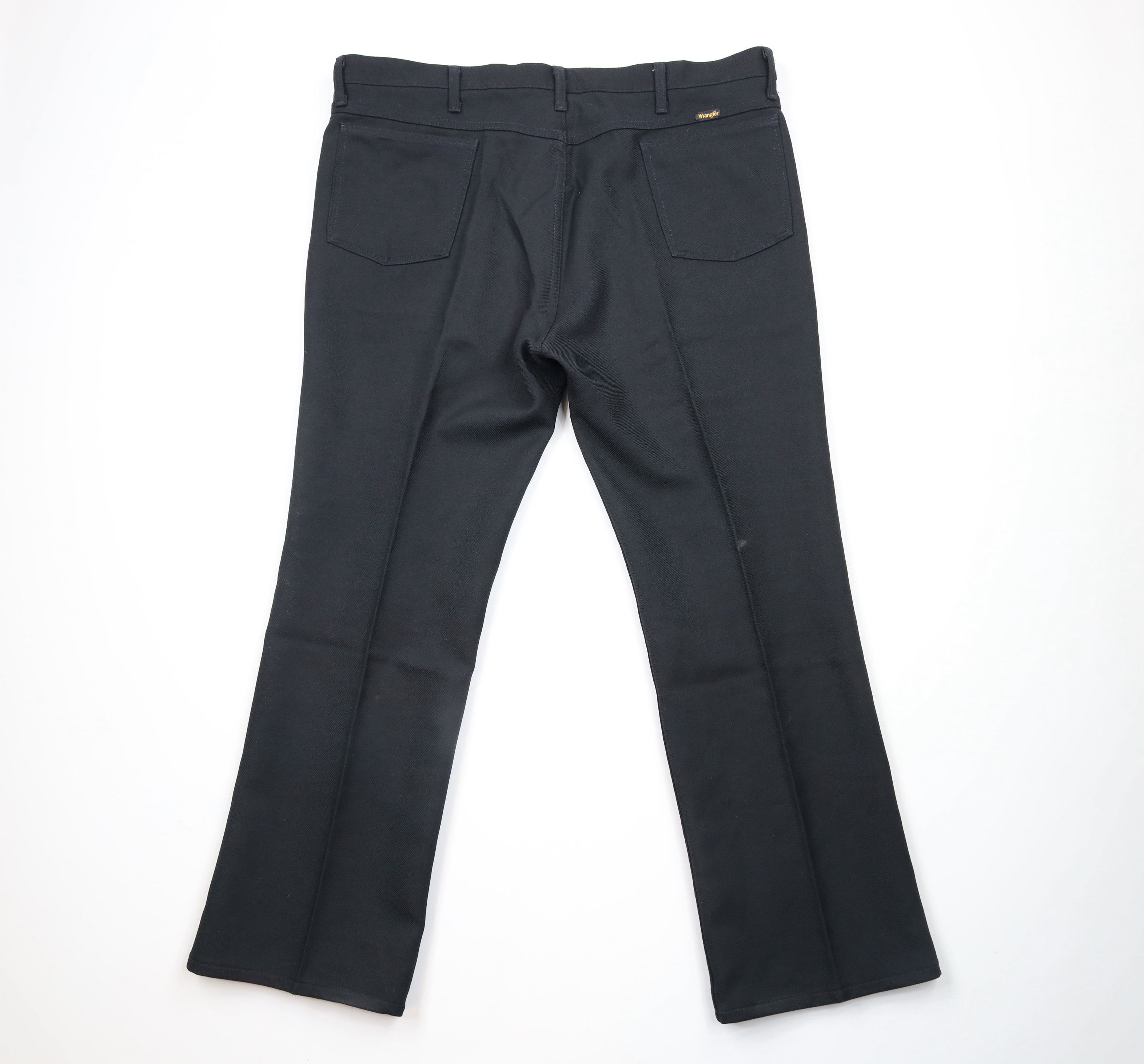 Vintage × Wrangler Vintage 90s Wrangler Wide Leg Bell Bottoms Pants Black USA Size US 44 / EU 60 - 8 Thumbnail