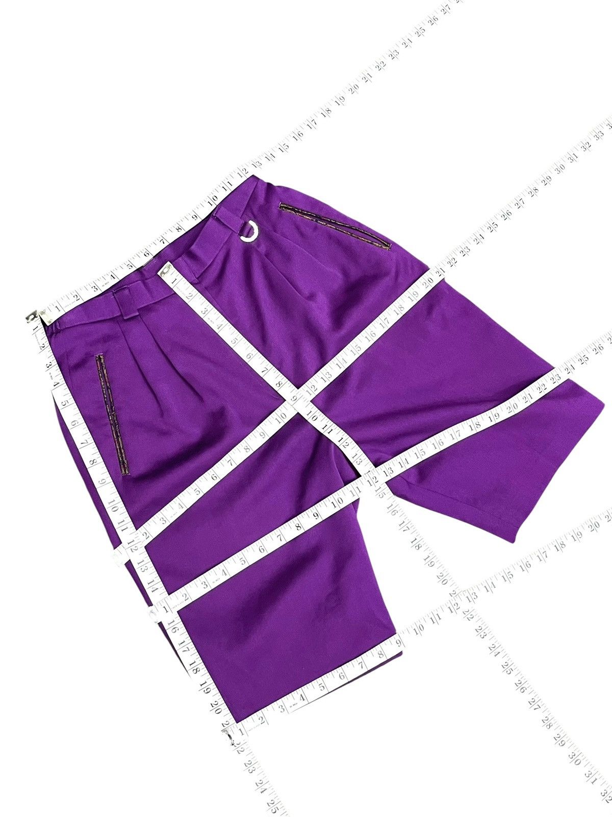 Christian Dior Monsieur Vintage Christian Dior Sports Purple Short Pants Rare Size 25" / US 0 / IT 36 - 10 Thumbnail