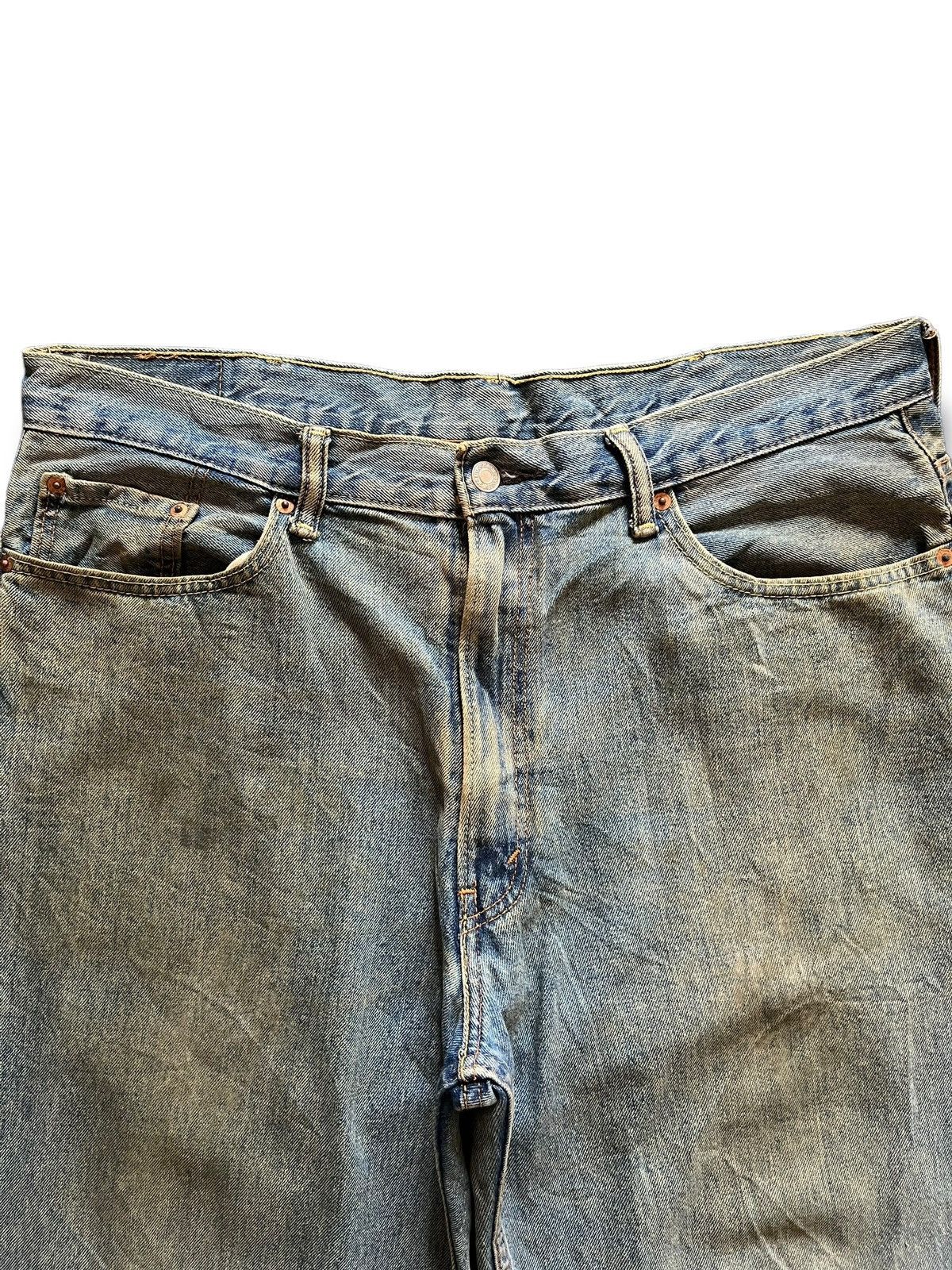 Levi's Vintage Levis 550 Mud Wash Distress Baggy Jean Shorts Jorts Size US 38 / EU 54 - 4 Thumbnail